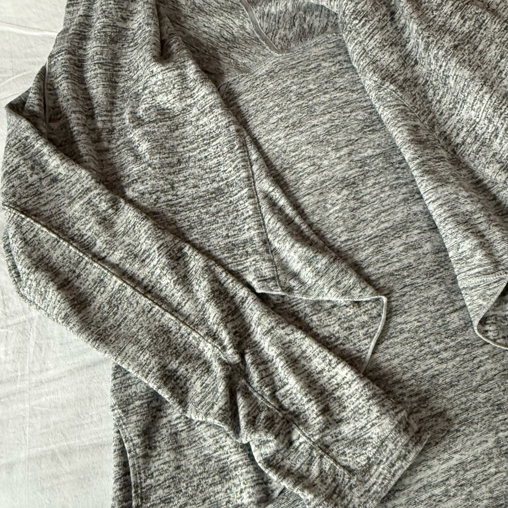 Athleta - Marble Gray Women's Jersey Open Front Sweater